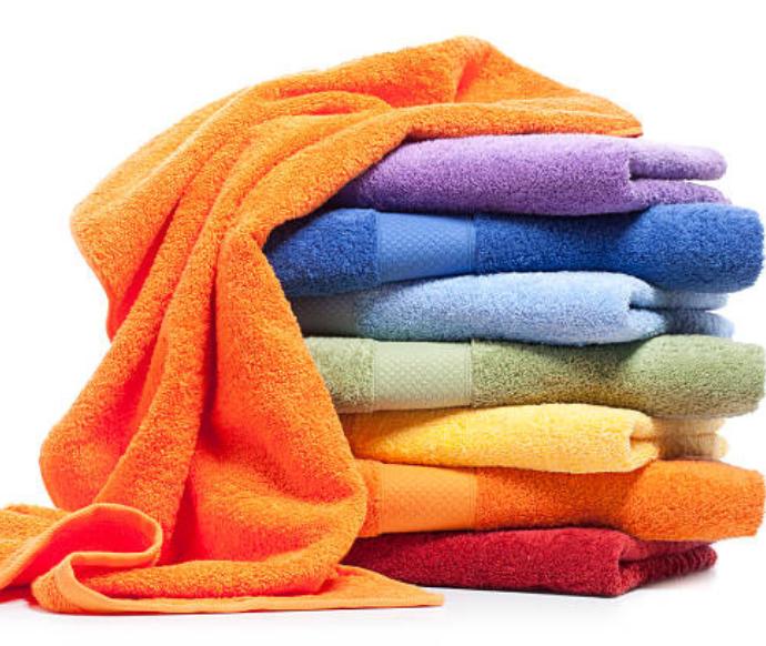 Colorful towels.